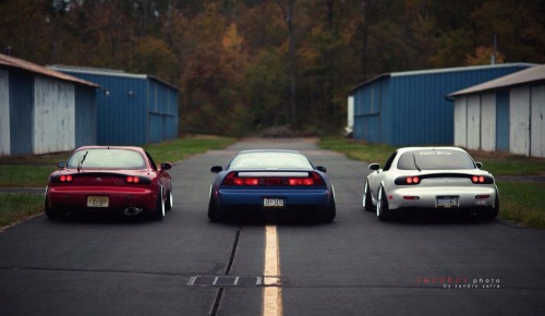 Stuck in between  Featuring: Mazada RX-7 FD3S &amp; Honda NSX