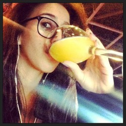 This flight delay is brought to you by mimosas