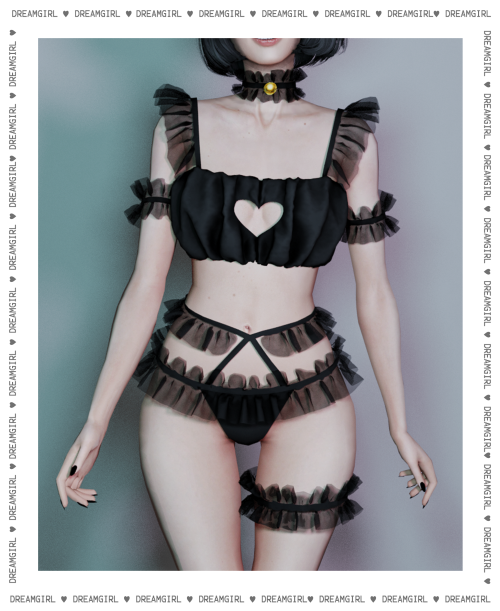    ♡ heart lingerie ♡     new mesh by dreamgirl    1 swatch    category - top / bottom   do NOT re