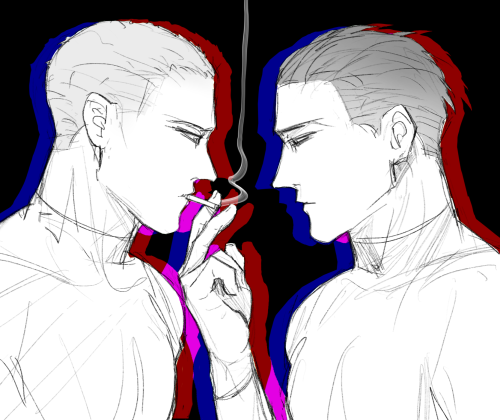 rebelbigfeet: QiuCheng weekday2 - Vices (tobacco)SFW / no TWjust a quick doodle for today! thanks ag