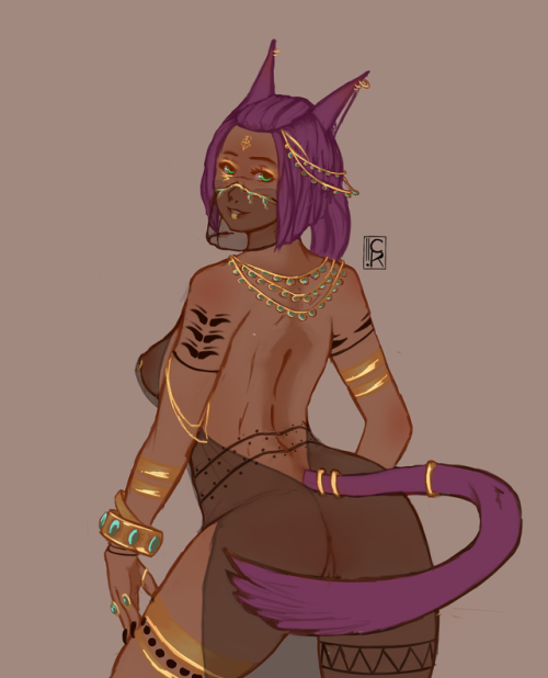 criosu:  Miqo’te with a love of all things shiny. Both a see-through and naked version. I&rsqu