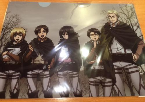 WIT STUDIO previews a new official winter-themed group image featuring at least Armin, Eren, Mikasa, Levi, and likely Erwin, to be sold at the studio’s corner at AKIBA Culture Zone in Akihabara!The corner opens today (August 15th, 2015)!ETA: Added