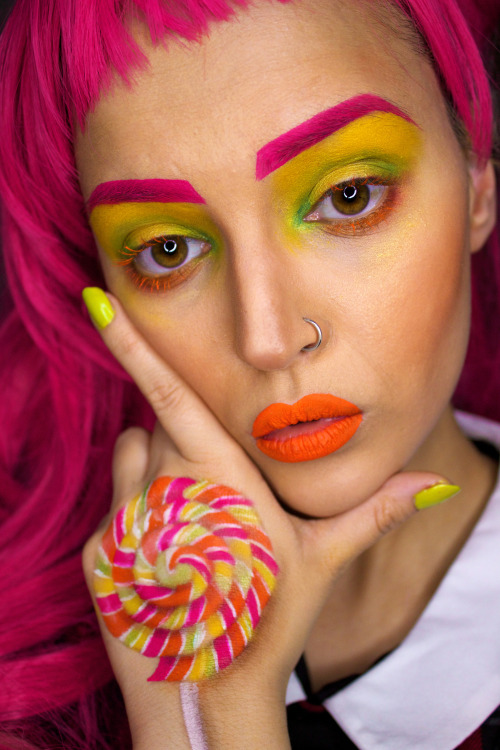 yellow makeup