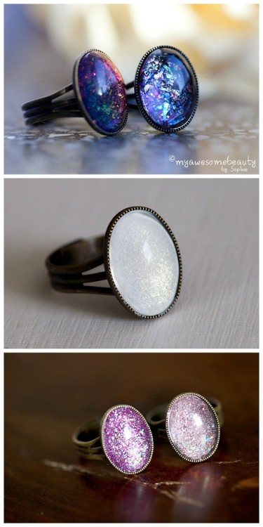 truebluemeandyou:DIY Nail Polish Rings  Updated Link 2019You can use this technique to make pendants