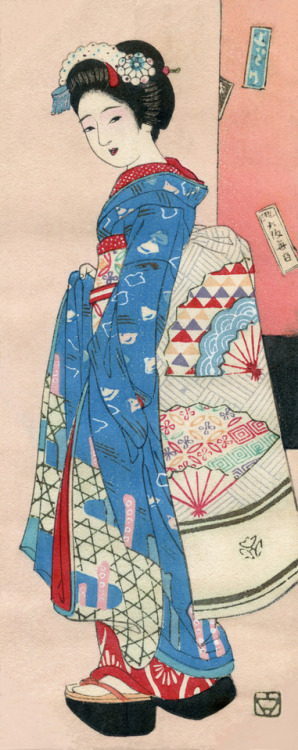 “Woodblock print envelopes“, deHirano Hakuhō 平野白峰 (1879 - 1957).