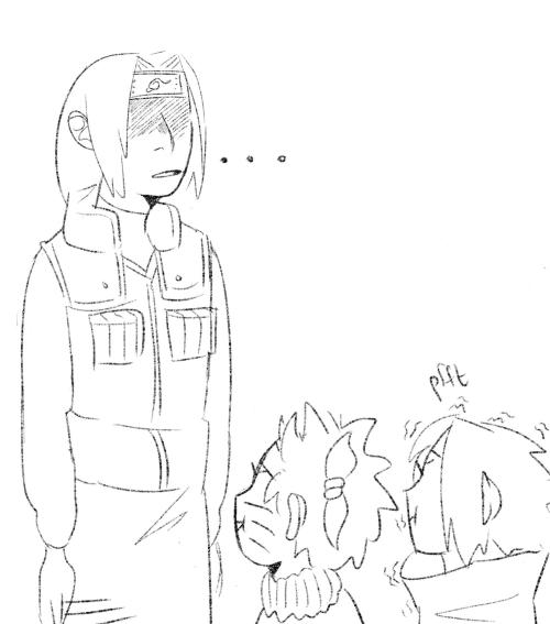 Team 7 Ft. Substitute Itachi-sensei