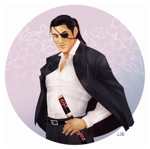 jasjuliet:Drew my fave young gangsta with a heart of gold, Majima Goro from Yakuza 0.On Twitter: X