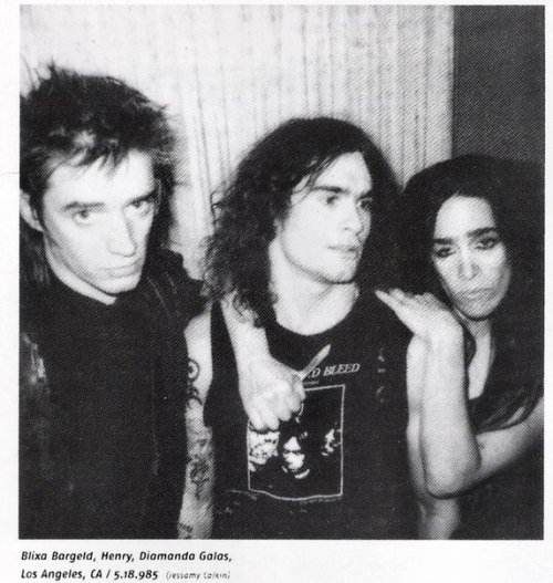 sowhatifiliveinjapan:Blixa Bargeld, Henry Rollins (Black Flag) + Diamanda Galas @ LA, CA (1985-05-