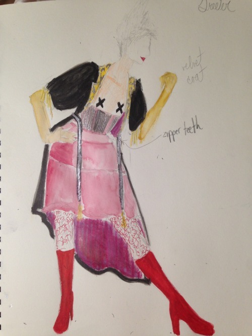 Costume Illustrations for The Circuit Theatre Company&rsquo;s production of &ldquo;A Walk Ac