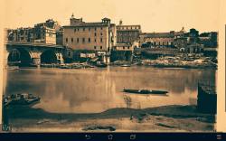 Ponte Sisto 1878, la Spiaggia della Renella