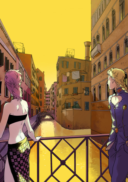 i figured, what the hell am i even doing, not drawing vento aureos with my vacation pics from venice