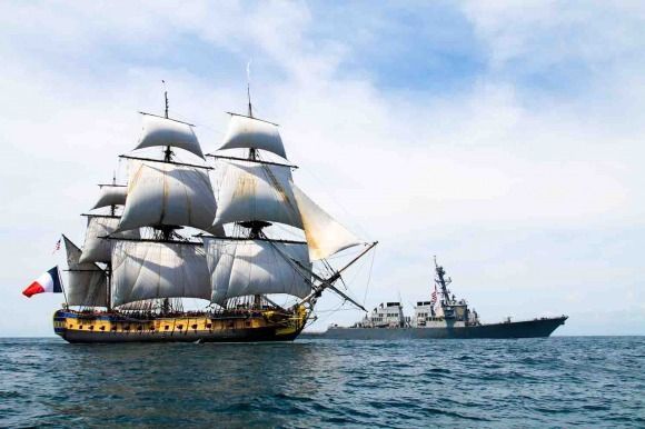 hms-surprise:     On April 17, Hermione left the Charente estuary and the harbor