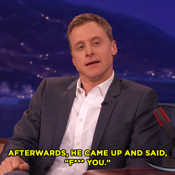 teamcoco:WATCH: “Rogue One”’s Alan Tudyk Got Cussed Out By C-3PO