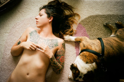 365daysofleica:  11.08.14 Julie and Huxley.