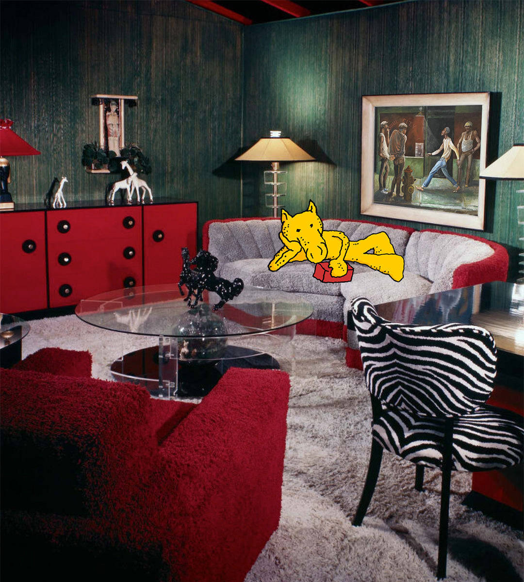 Lord Quas in his Echo Park home, photographed a few years ago by Maynard Parker.
