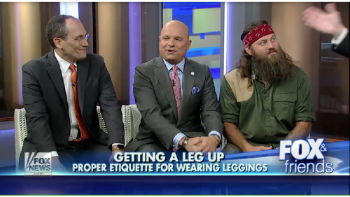 Fox and Friends enlists three dads to judge the appropriateness of three models sporting different l