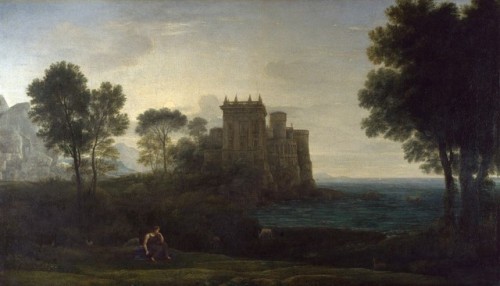 Claude Lorrain - The Enchanted Castle. National Gallery UK