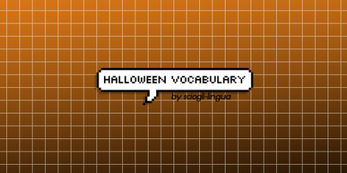 sciogli-lingua:
“ Halloween Vocabulary in Italian Once again, it’s that time of the year! :D I included definite articles for the Italian terms.
l'aldilà – afterlife
l'apparizione – apparition
l'autunno – autumn
il babau (o l'uomo nero) –...