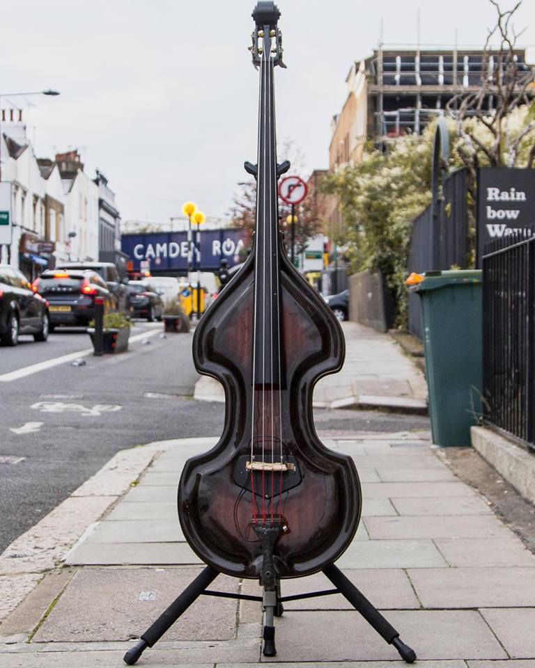 The clasic 1960s Ampeg Baby Bass. This one was owned by John Giblin (Annie Lennox, Phil Collins, Peter Gabriel)