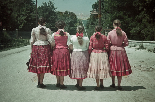 Women In Folk Costume, 1939. From The Budapest Municipal Photography Company Archive.