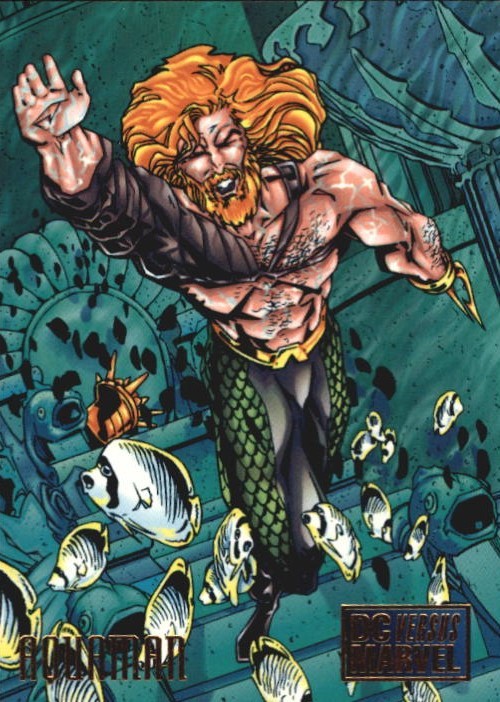 comicbooktradingcards:Marvel vs DC - Series 1 (1995)#15 Aquaman