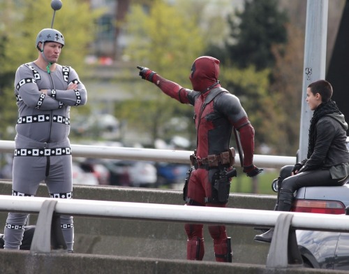 ohmygrodd:  It Looks Like Colossus WILL Be In ‘Deadpool’ After AllThe first picture mirrors a scene in the leaked script that sees Wade breaking his hand after punching Colossus in the face.