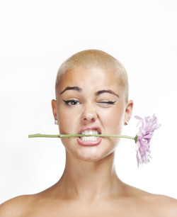 stefaniamodel:  Bald is Beautiful :)  Shot by King Boyett 
