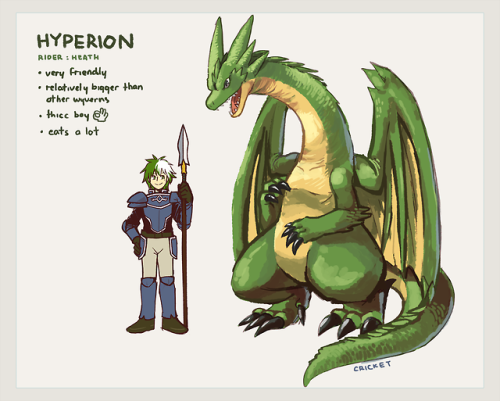 cricket-farmer:a series of fire emblem wyverns! at least the named ones. the designs are based on ar