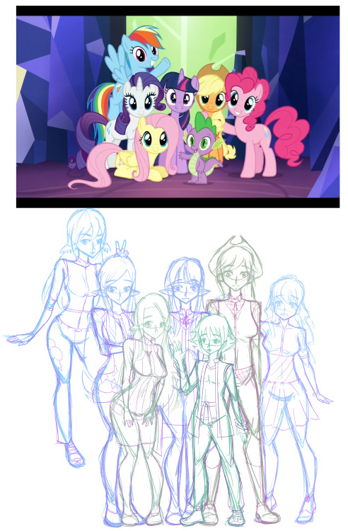Now with costumes! Gotta go to bed, but I will try to make more progress asap. I think I did pretty good tonight. And here they are in their individual poses, just to show off how much time I wasted on details that might never be seen, and also ‘cau