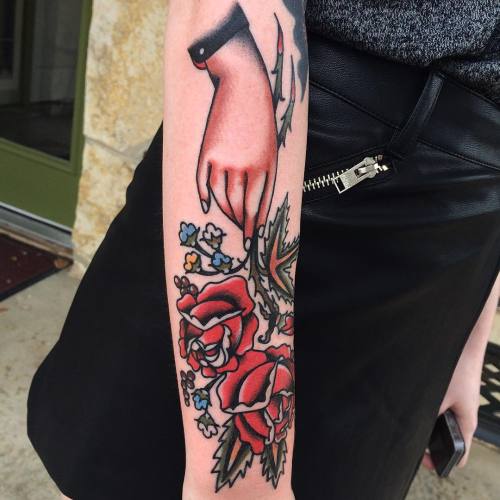 electrictattoos:  ivanantonyshev:  Put this on my new friend Ashley a few days ago. Thank you!  @mainstaytattoo   Ivan Antonyshev