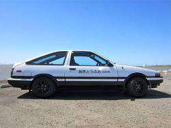 car-spotting:  The Target: Toyota “Sprinter Trueno” (AE86; produced 1983-87). Spotted: San Leandro, Calif. April 20, 2013. Significance: Relatively powerful, balanced and lightweight, the “hachi-roku,” or eight-six, was popular among Japanese