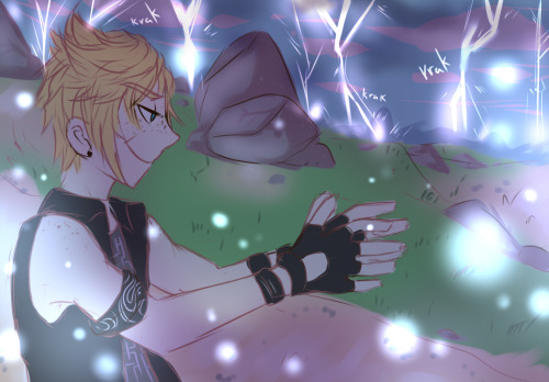 the-chocobros:  Roxas: WHAT THE FUUUUCK PROMPTO!!????! IM TELLING MOOOOOOM!!!!!! Cloud: THERES NO FUCKING WAY—Prompto: AHAHA SICK’EM DUMBLEDORE. Oh go easy on Rox though, he’s fragile.Roxas: Wow, thanks so much man.what do you mean this didn’t