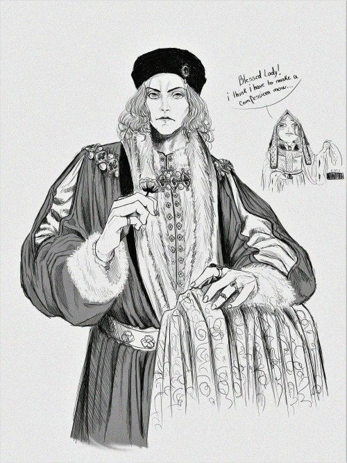 And here we have a sketch for Henry VII &hellip; because why not.