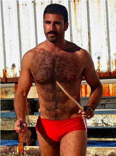 ty3141:Re-blog&hellip;Definitely worth another view. Sizzling hot hairy bear. Grrr.