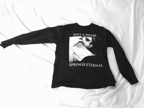 wiccaphase:  wiccaphase:  WICCA PHASE SPRINGS ETERNAL - “TRUE LOVE”LONG-SLEEVE T-SHIRT WICCAPHASE.BIGCARTEL.COM  final restock in an hour ltd. 30  Yessss! Def gonna get one.