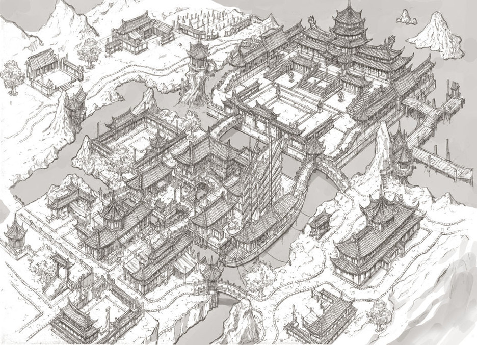archatlas:  Intricate Fantasy Worlds Lose yourself inside South Korean artist Jung