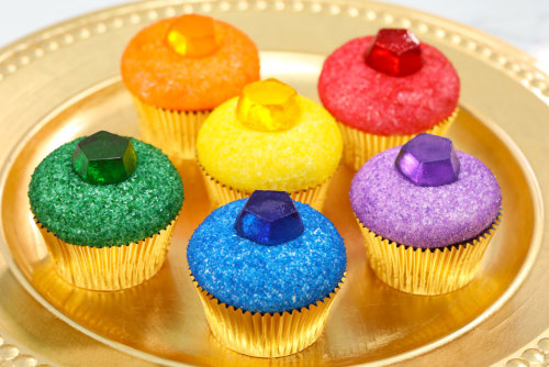 Infinity Stone Cupcakes Yields 16 cupcakesThe things you’ll need Ingredients 1 ½ cups cake flour 1