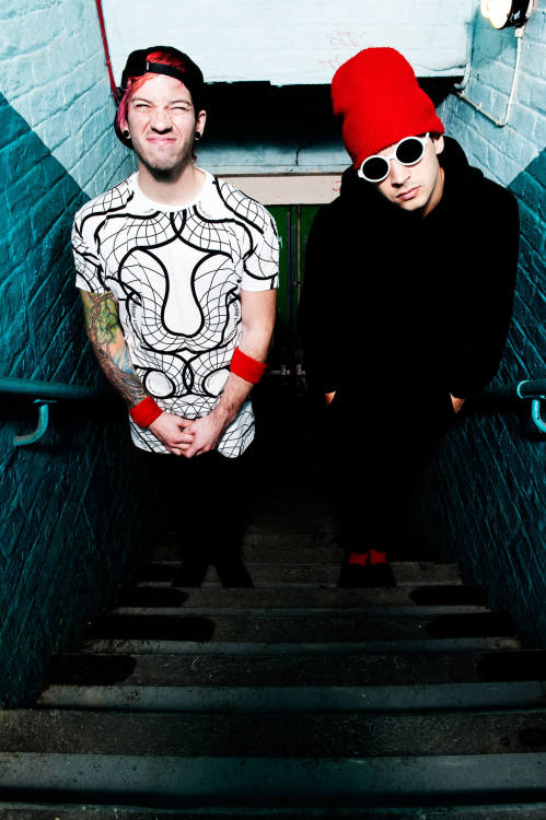 oneanddun:movingflames:Twenty One Pilots for Upset Magazine by Sarah Louise Bennett HQ :). 