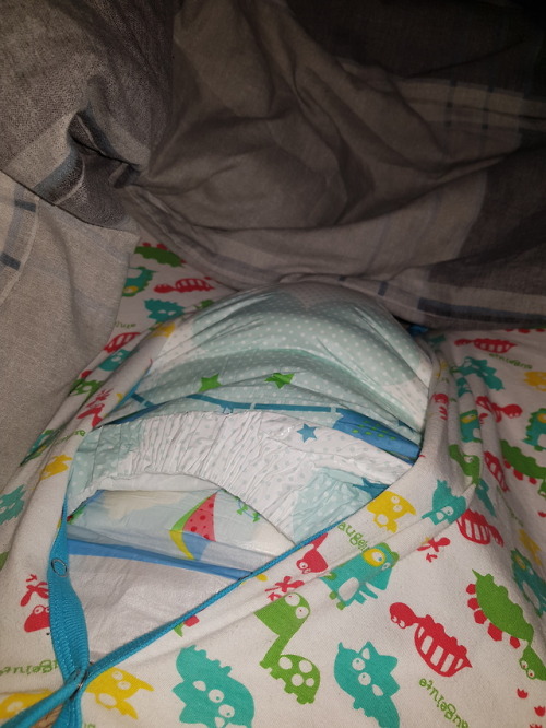 When baby needs double diapering to stay dry at night. Still pretty soggy tho