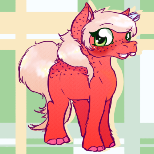 thesweetadventuresofstrawberry:I wanted to draw more horse like, but then I gave her hippo toes.  So dorbs! <3