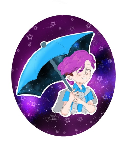 random-pianist:Sunshine dad with his umbrella for rainy days Your starry background is so freaking b