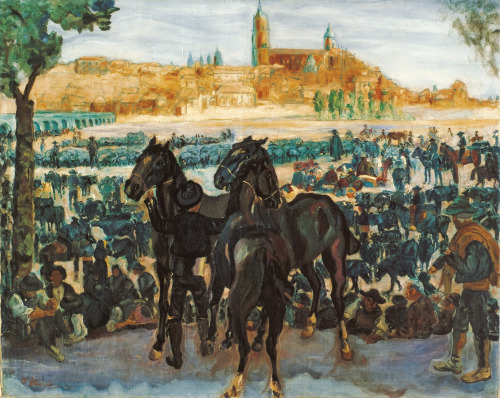 Francisco Iturrino - Cattle Fair in Salamanca - 1898