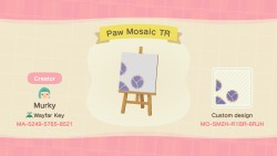 silver-tongues-blog:island-musings:Codes for my moon and paw print mosaics that were