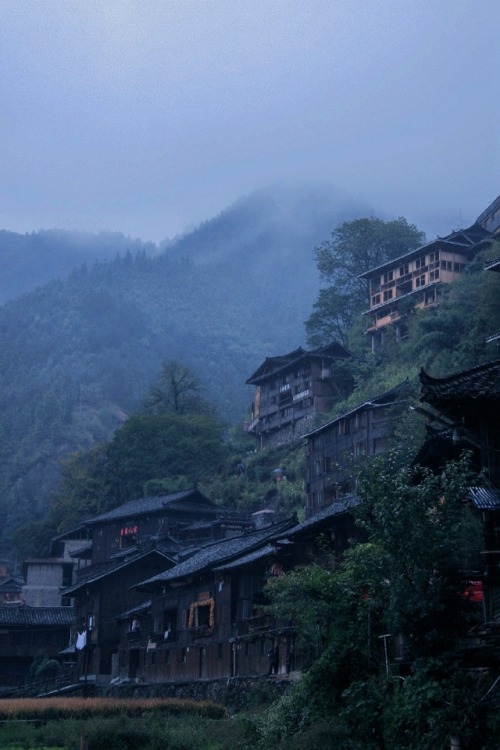 Qianhu Miao Village, Guizhou province, China. 贵州千户苗寨