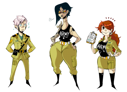 getdestroyed-staydestroyed:  It had been a good while since I had drawn something finished for my big ol’ Post-cyberpunk genre story known as “LIVE GEAR”.  Since the main cast are in the military and members of a spec ops unit, I wanted