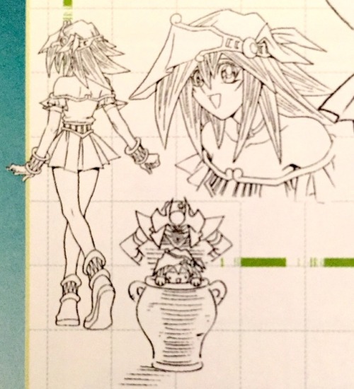 ygosideblog:a little doodle of mahad and mana in a vase from the official art book that I never noti