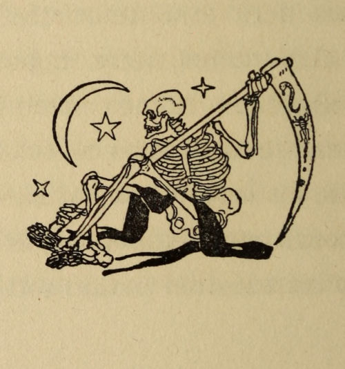 nemfrog:  The moon, a few stars and the grim reaper. La lámpara maravillosa. 1916. 