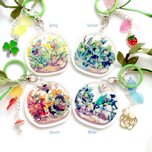 onedayfour: HEY HEY My Storenvy has reopened. NEW in store! Pokemon terrarium keychains! A