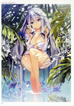 taira tsukune bikini cleavage open shirt swimsuits underboob wet | #365851 | yande.re