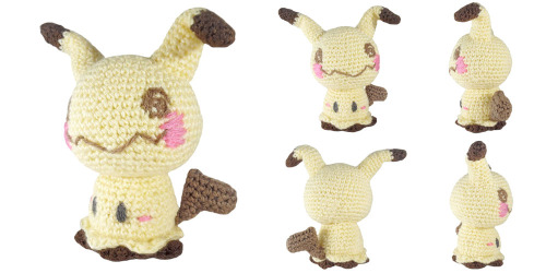 New pattern is up! A 6.5″ tall amigurumi of the new Pokemon Mimikyu. Goshdarnit if this little